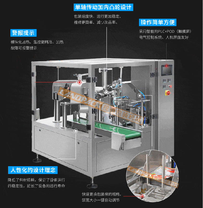 火鍋底料包裝機(jī)特點