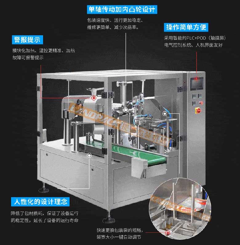 鹵蛋、麻辣小魚仔真空包裝機(jī)特點(diǎn)